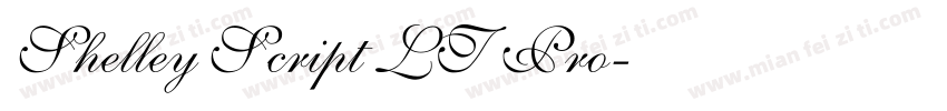 Shelley Script LT Pro字体转换